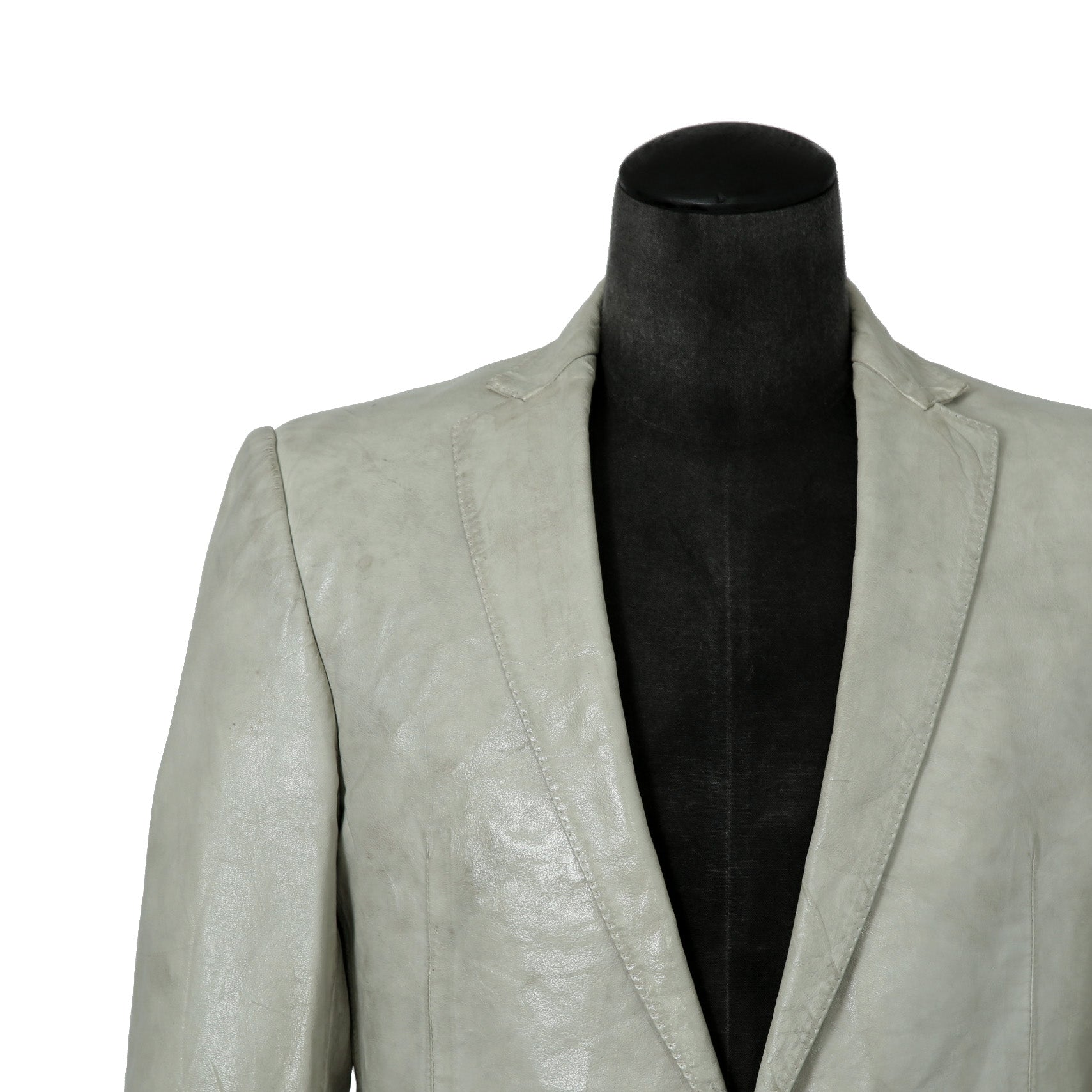新品 CAROL CHRISTIAN POELL / 2021年 Kangaroo O. D. Spine Elbow, Lined-Unlined Leather Jacket / size 46