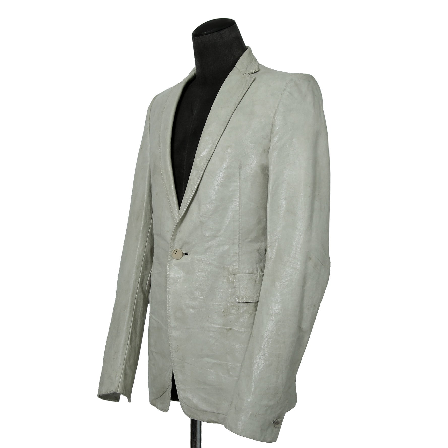 新品 CAROL CHRISTIAN POELL / 2021年 Kangaroo O. D. Spine Elbow, Lined-Unlined Leather Jacket / size 46
