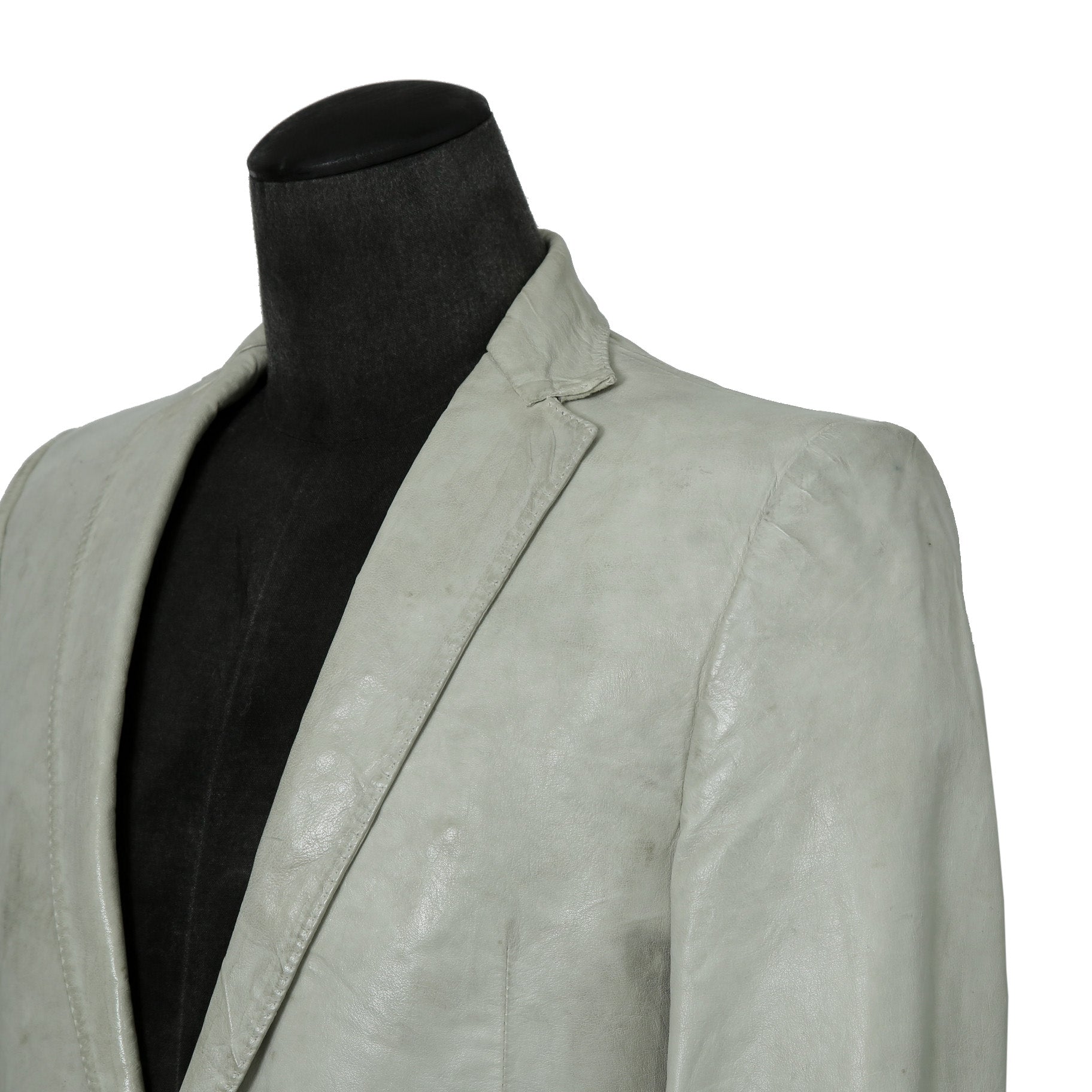 新品 CAROL CHRISTIAN POELL / 2021年 Kangaroo O. D. Spine Elbow, Lined-Unlined Leather Jacket / size 46