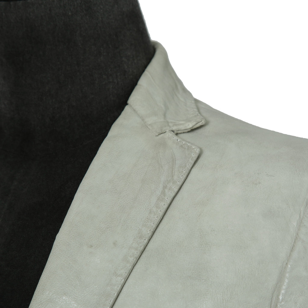 新品 CAROL CHRISTIAN POELL / 2021年 Kangaroo O. D. Spine Elbow, Lined-Unlined Leather Jacket / size 46