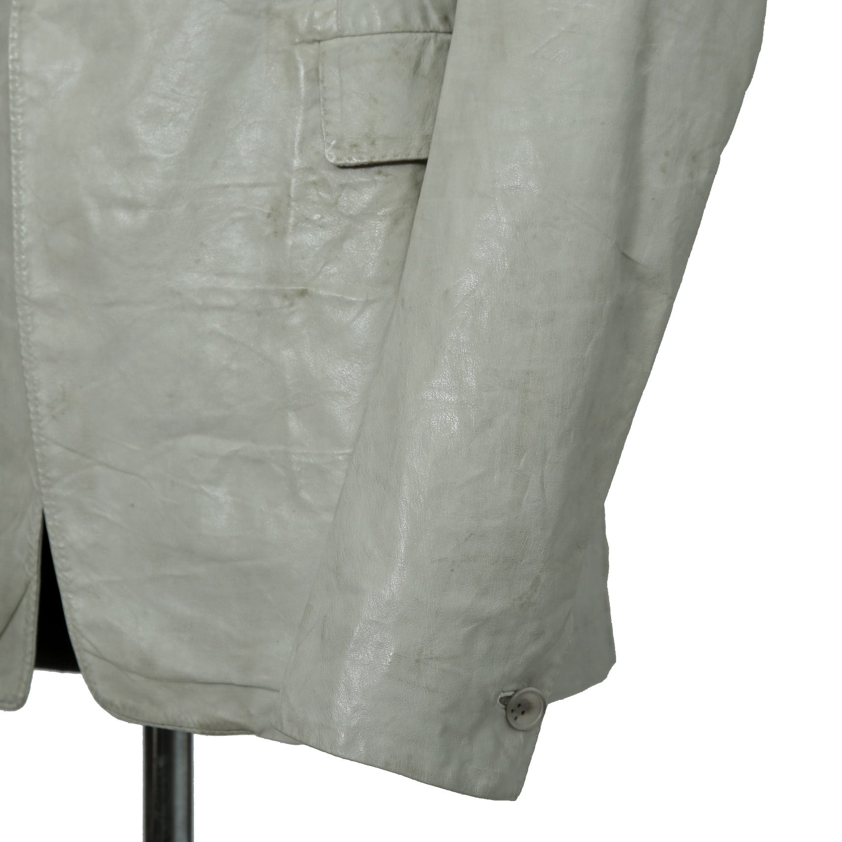 新品 CAROL CHRISTIAN POELL / 2021年 Kangaroo O. D. Spine Elbow, Lined-Unlined Leather Jacket / size 46