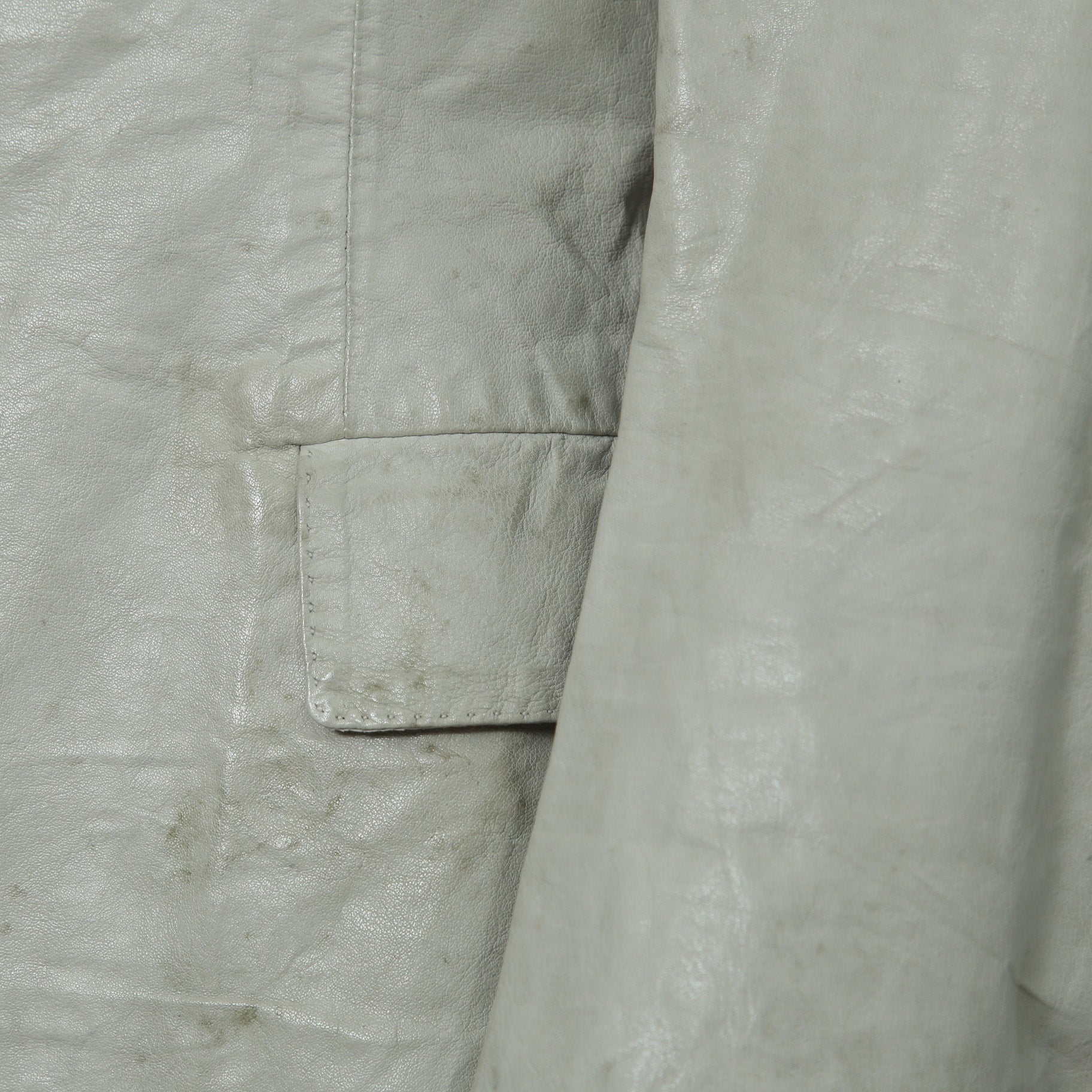 新品 CAROL CHRISTIAN POELL / 2021年 Kangaroo O. D. Spine Elbow, Lined-Unlined Leather Jacket / size 46