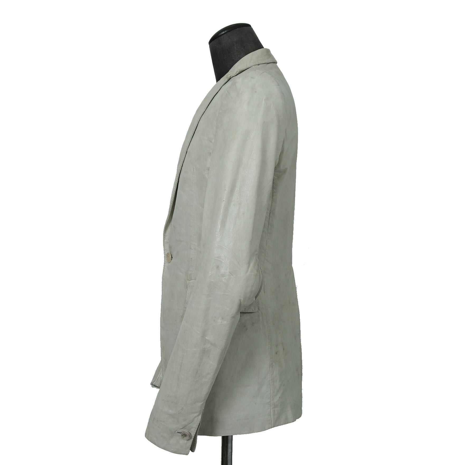 新品 CAROL CHRISTIAN POELL / 2021年 Kangaroo O. D. Spine Elbow, Lined-Unlined Leather Jacket / size 46