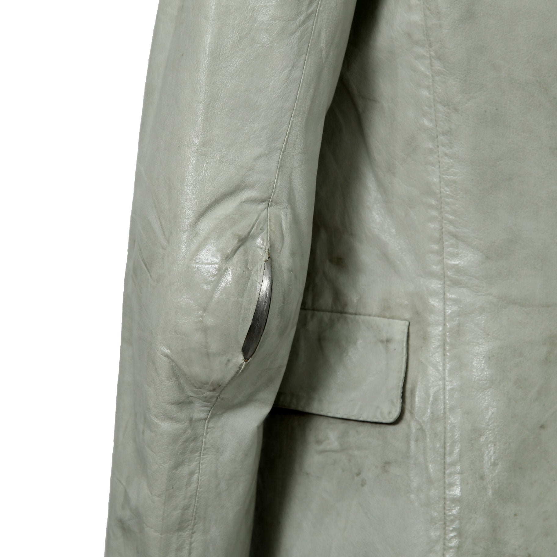 新品 CAROL CHRISTIAN POELL / 2021年 Kangaroo O. D. Spine Elbow, Lined-Unlined Leather Jacket / size 46