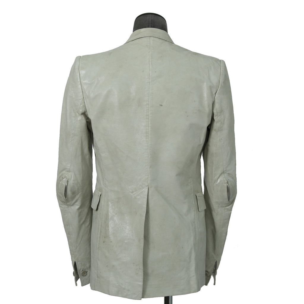 新品 CAROL CHRISTIAN POELL / 2021年 Kangaroo O. D. Spine Elbow, Lined-Unlined Leather Jacket / size 46
