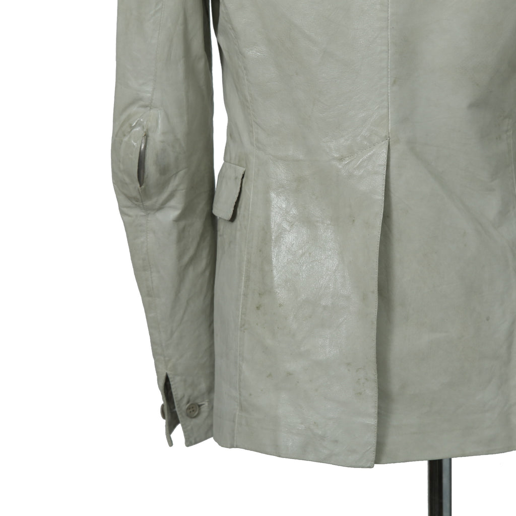 新品 CAROL CHRISTIAN POELL / 2021年 Kangaroo O. D. Spine Elbow, Lined-Unlined Leather Jacket / size 46