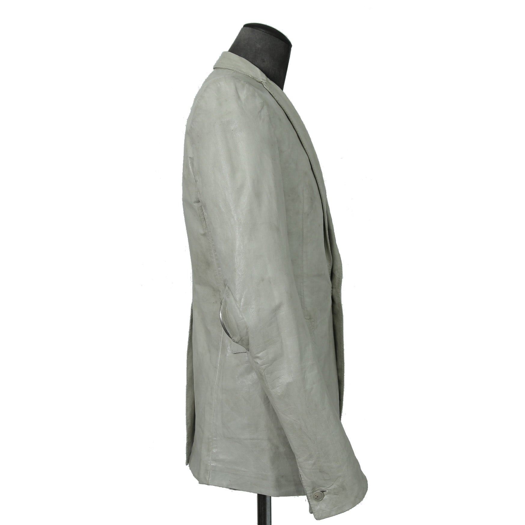 新品 CAROL CHRISTIAN POELL / 2021年 Kangaroo O. D. Spine Elbow, Lined-Unlined Leather Jacket / size 46