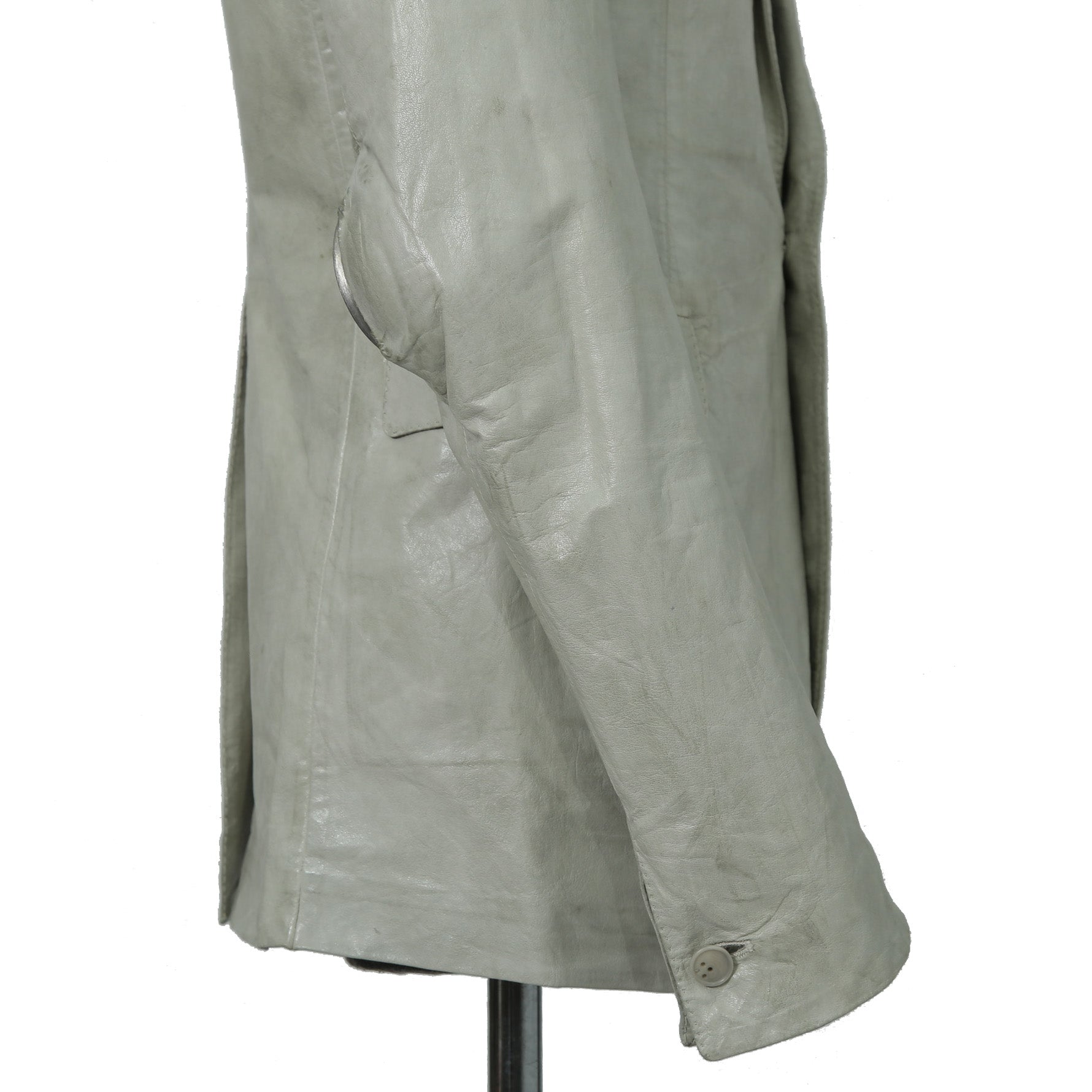新品 CAROL CHRISTIAN POELL / 2021年 Kangaroo O. D. Spine Elbow, Lined-Unlined Leather Jacket / size 46