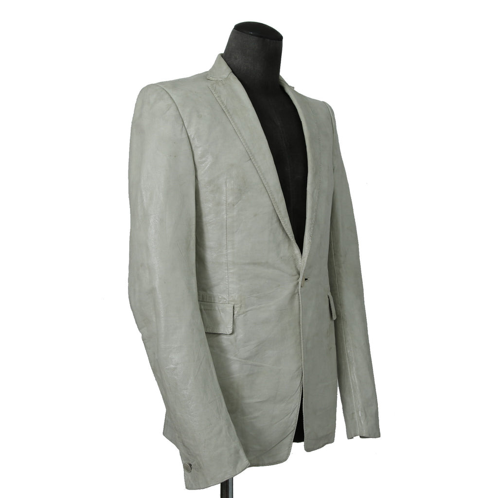 新品 CAROL CHRISTIAN POELL / 2021年 Kangaroo O. D. Spine Elbow, Lined-Unlined Leather Jacket / size 46