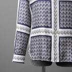 DIOR クリスチャンディオール / 21SS 美品 Oblique Print Silk Shirt / オブリーク 総柄 長袖シャツ / 013C502A5095 /size 40 (WHITE)