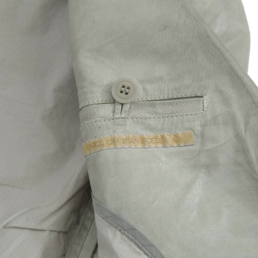 新品 CAROL CHRISTIAN POELL / 2021年 Kangaroo O. D. Spine Elbow, Lined-Unlined Leather Jacket / size 46
