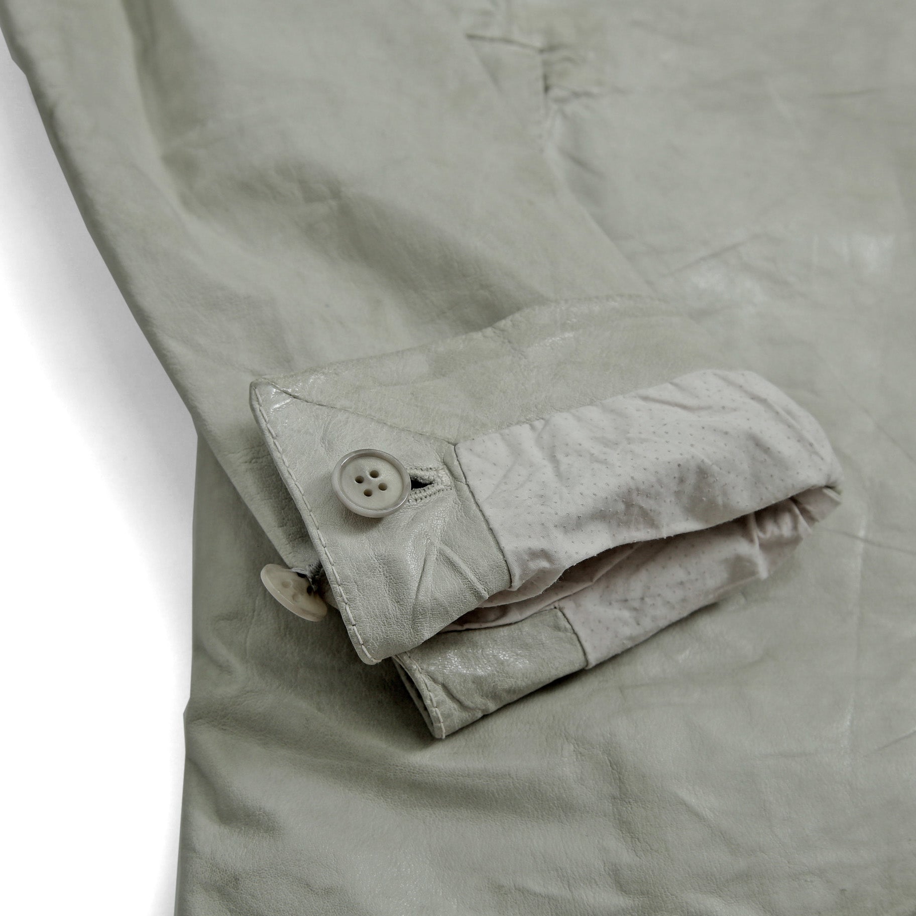 新品 CAROL CHRISTIAN POELL / 2021年 Kangaroo O. D. Spine Elbow, Lined-Unlined Leather Jacket / size 46
