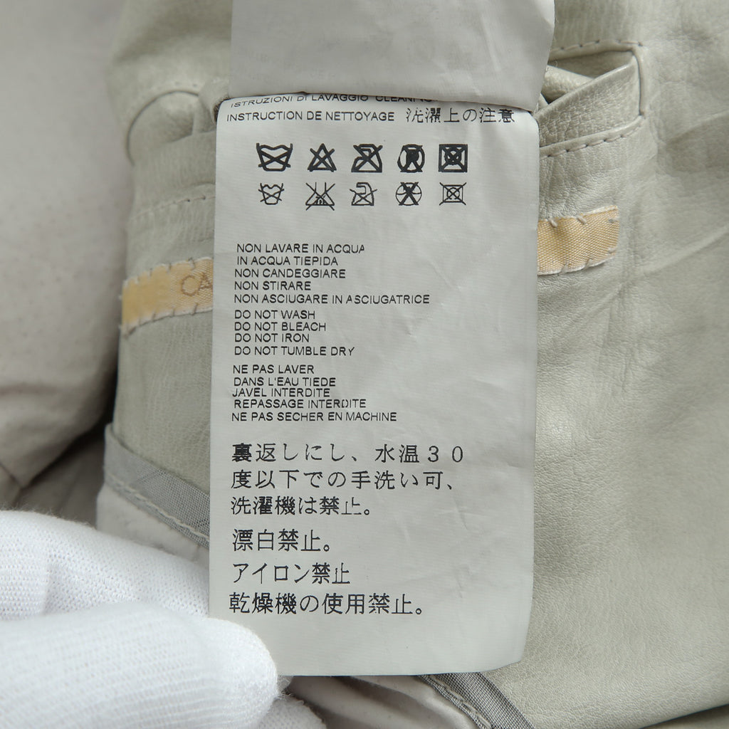 新品 CAROL CHRISTIAN POELL / 2021年 Kangaroo O. D. Spine Elbow, Lined-Unlined Leather Jacket / size 46