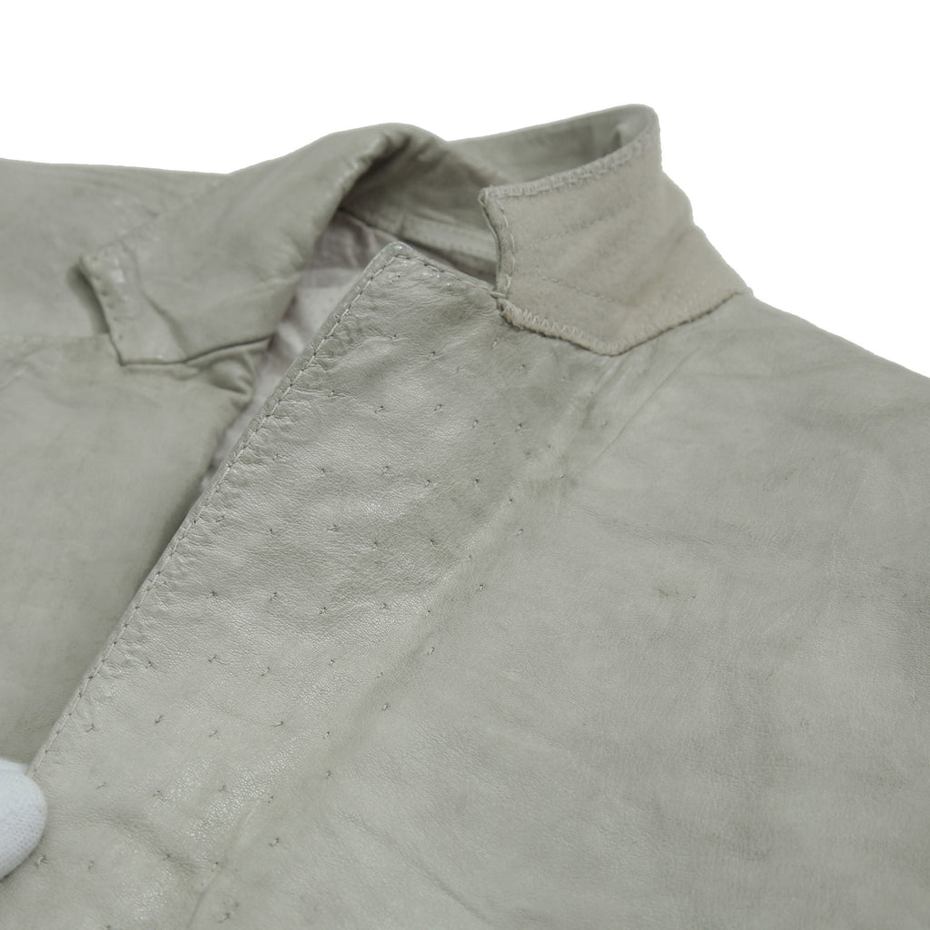 新品 CAROL CHRISTIAN POELL / 2021年 Kangaroo O. D. Spine Elbow, Lined-Unlined Leather Jacket / size 46