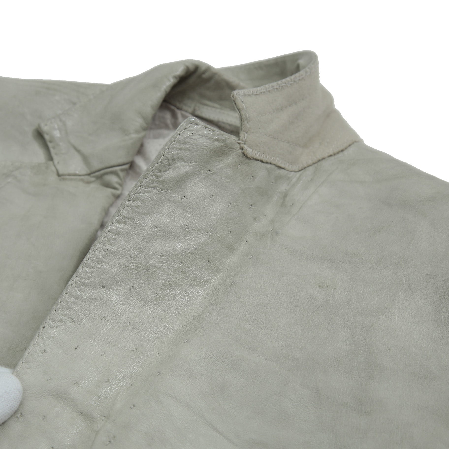 新品 CAROL CHRISTIAN POELL / 2021年 Kangaroo O. D. Spine Elbow, Lined-Unlined Leather Jacket / size 46