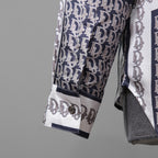 DIOR クリスチャンディオール / 21SS 美品 Oblique Print Silk Shirt / オブリーク 総柄 長袖シャツ / 013C502A5095 /size 40 (WHITE)