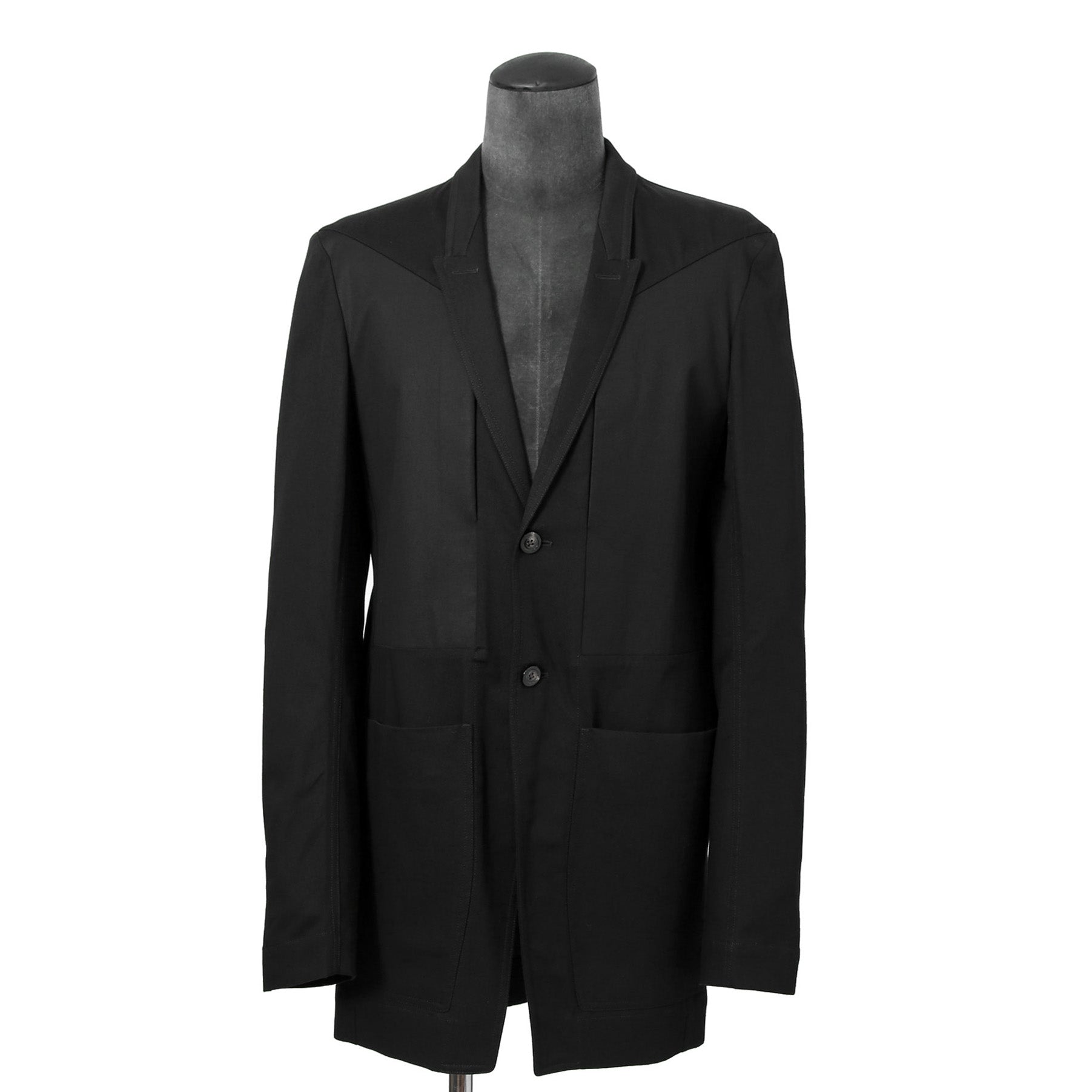美品 Rick Owens リックオエンス / 22SS FOGACHINE / FOG LIDO JACKET リドジャケット RR01B1723-DLTEX / コットンツイル / size 46 (BLACK)
