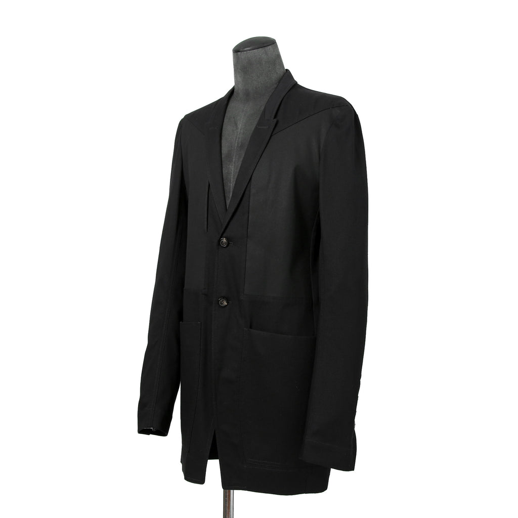 美品 Rick Owens リックオエンス / 22SS FOGACHINE / FOG LIDO JACKET リドジャケット RR01B1723-DLTEX / コットンツイル / size 46 (BLACK)
