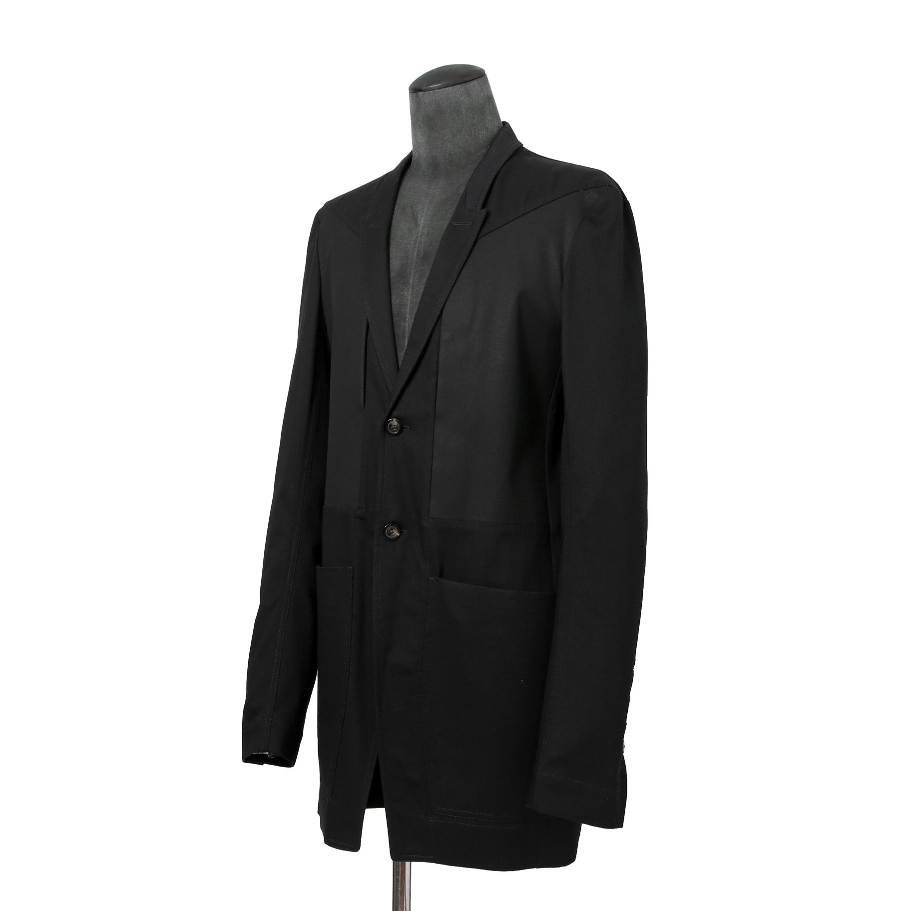 美品 Rick Owens リックオエンス / 22SS FOGACHINE / FOG LIDO JACKET リドジャケット RR01B1723-DLTEX / コットンツイル / size 46 (BLACK)