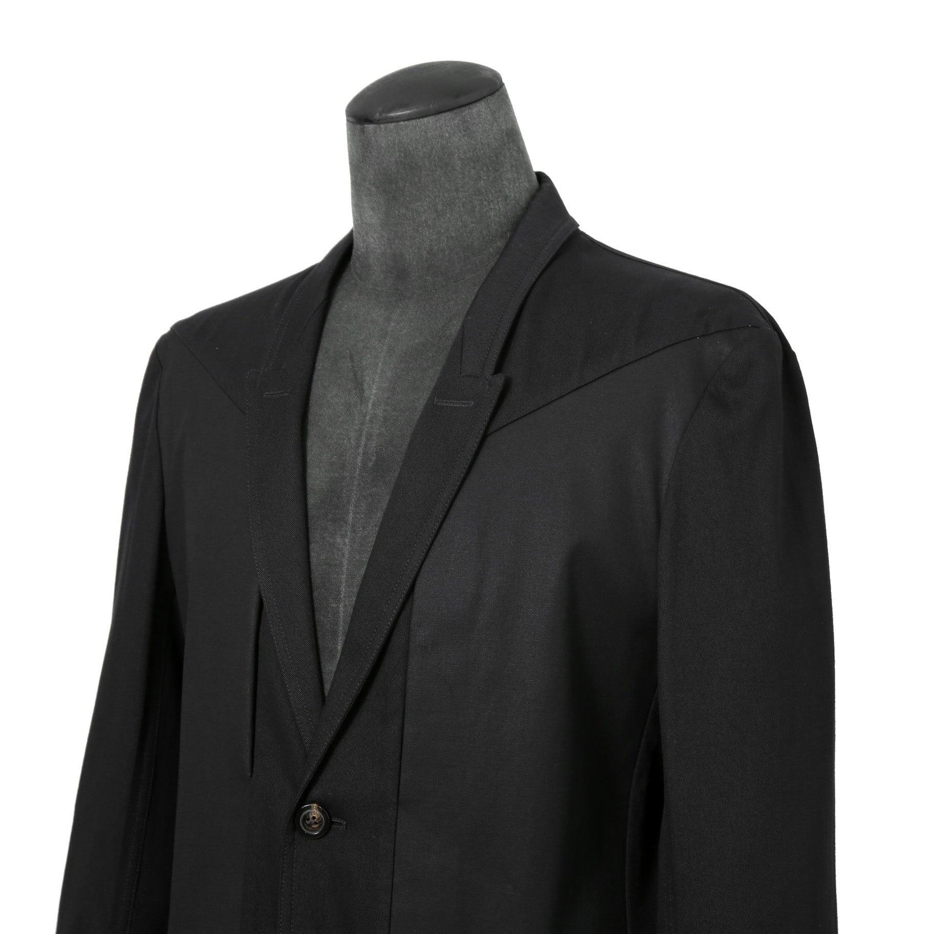 美品 Rick Owens リックオエンス / 22SS FOGACHINE / FOG LIDO JACKET リドジャケット RR01B1723-DLTEX / コットンツイル / size 46 (BLACK)