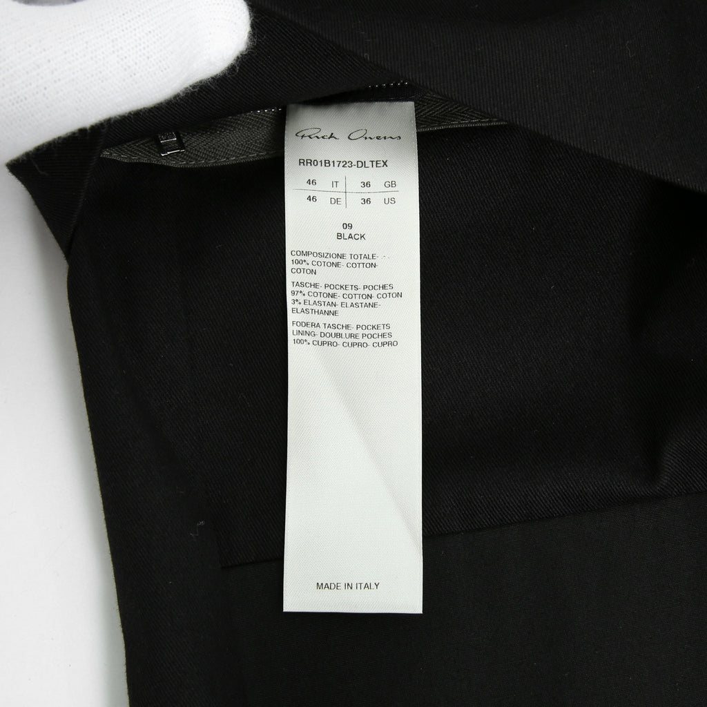 美品 Rick Owens リックオエンス / 22SS FOGACHINE / FOG LIDO JACKET リドジャケット RR01B1723-DLTEX / コットンツイル / size 46 (BLACK)