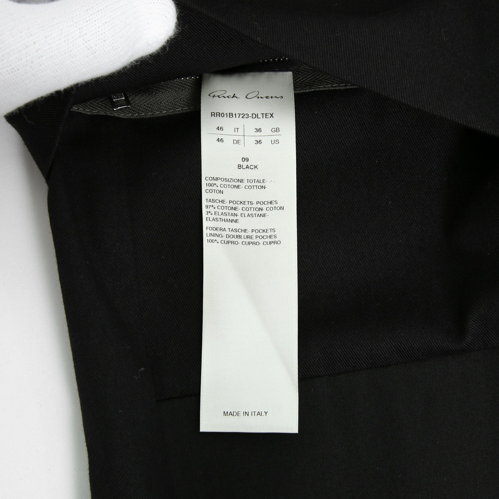 美品 Rick Owens リックオエンス / 22SS FOGACHINE / FOG LIDO JACKET リドジャケット RR01B1723-DLTEX / コットンツイル / size 46 (BLACK)