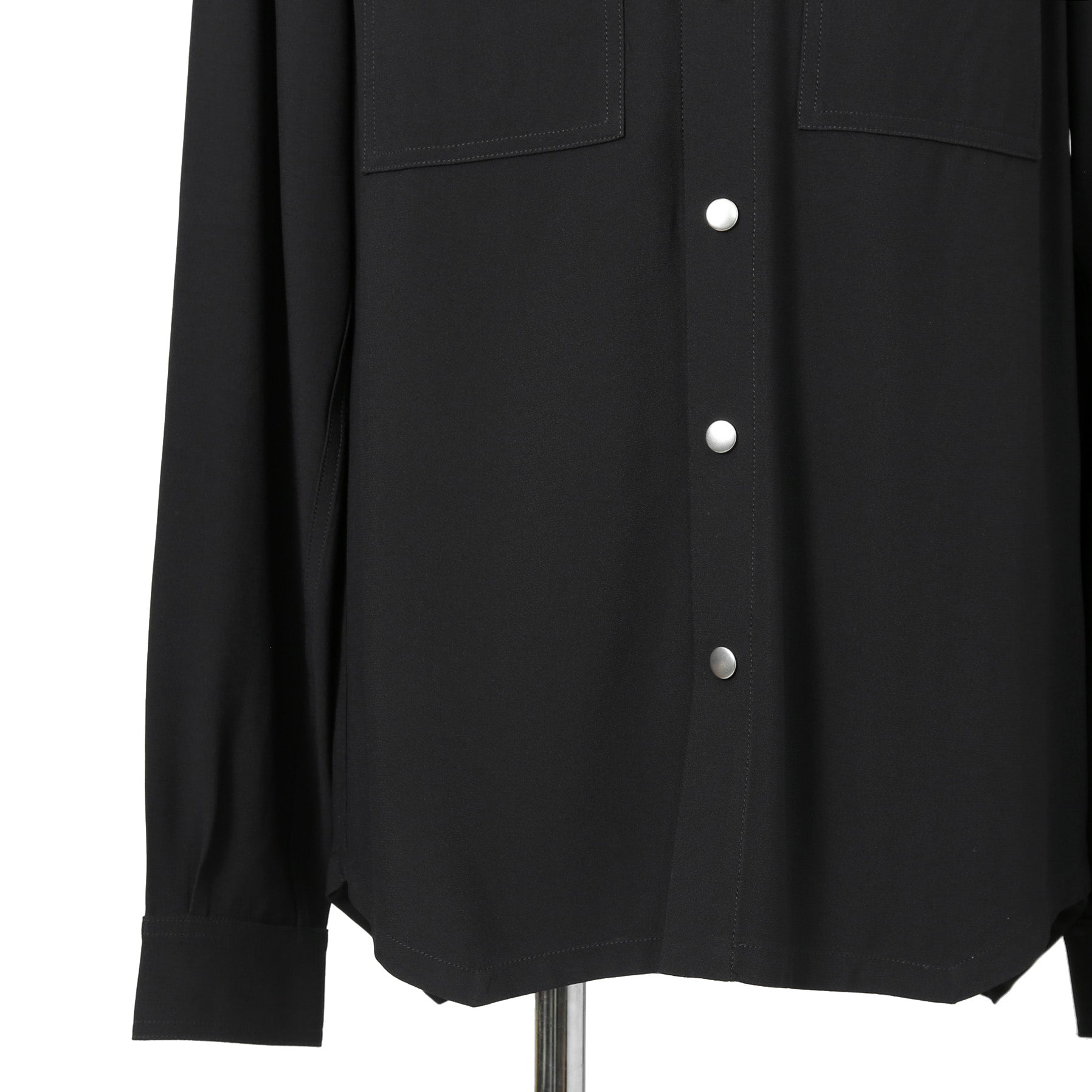 美品 RICK OWENS リックオウエンス / 22FW STROBE / Outershirt アウターシャツ / RU02B2729-HYER3 / size 46 (BLACK)