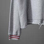 CELINE セリーヌ /  22SS 美品 アスレティック ルーズ カシミア/コットン スウェット "C" フーディ / フード パーカー / 2Y5454501 / size M (Grey / Burgundy) レディース