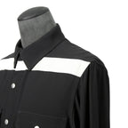 美品 RICK OWENS リックオウエンス / 22FW STROBE / Outershirt アウターシャツ / RU02B2729-HYER3 / size 46 (BLACK)