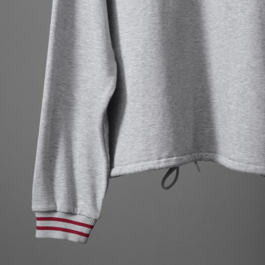 CELINE セリーヌ /  22SS 美品 アスレティック ルーズ カシミア/コットン スウェット "C" フーディ / フード パーカー / 2Y5454501 / size M (Grey / Burgundy) レディース