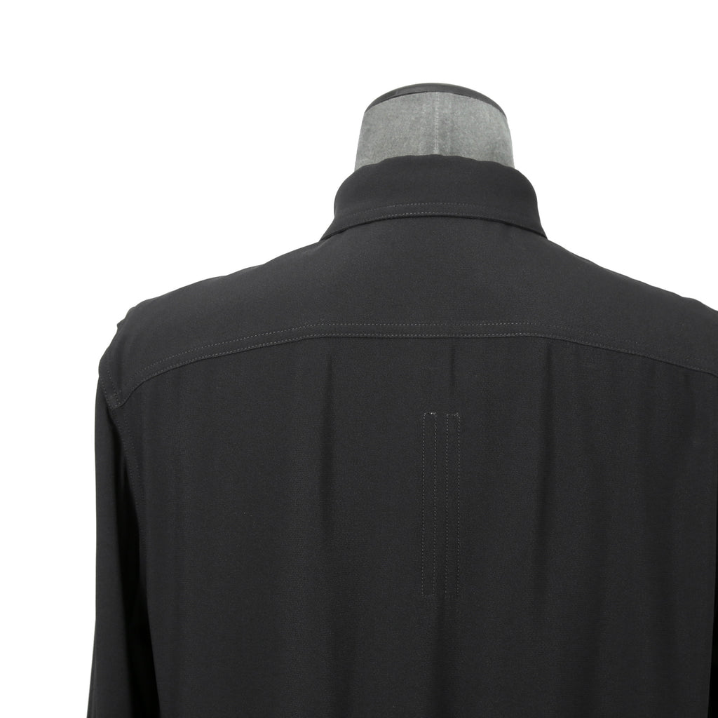 美品 RICK OWENS リックオウエンス / 22FW STROBE / Outershirt アウターシャツ / RU02B2729-HYER3 / size 46 (BLACK)