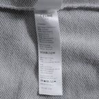 CELINE セリーヌ /  22SS 美品 アスレティック ルーズ カシミア/コットン スウェット "C" フーディ / フード パーカー / 2Y5454501 / size M (Grey / Burgundy) レディース