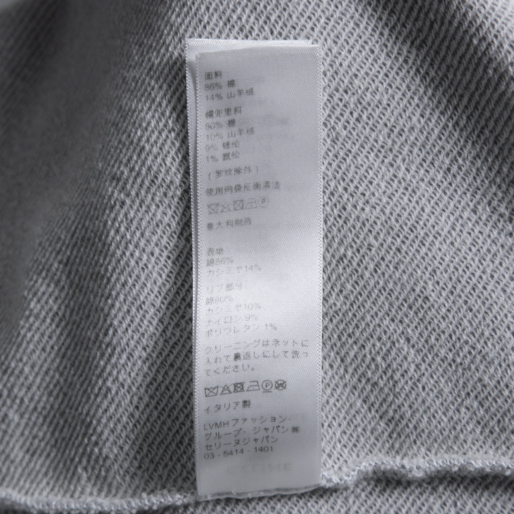 CELINE セリーヌ /  22SS 美品 アスレティック ルーズ カシミア/コットン スウェット "C" フーディ / フード パーカー / 2Y5454501 / size M (Grey / Burgundy) レディース