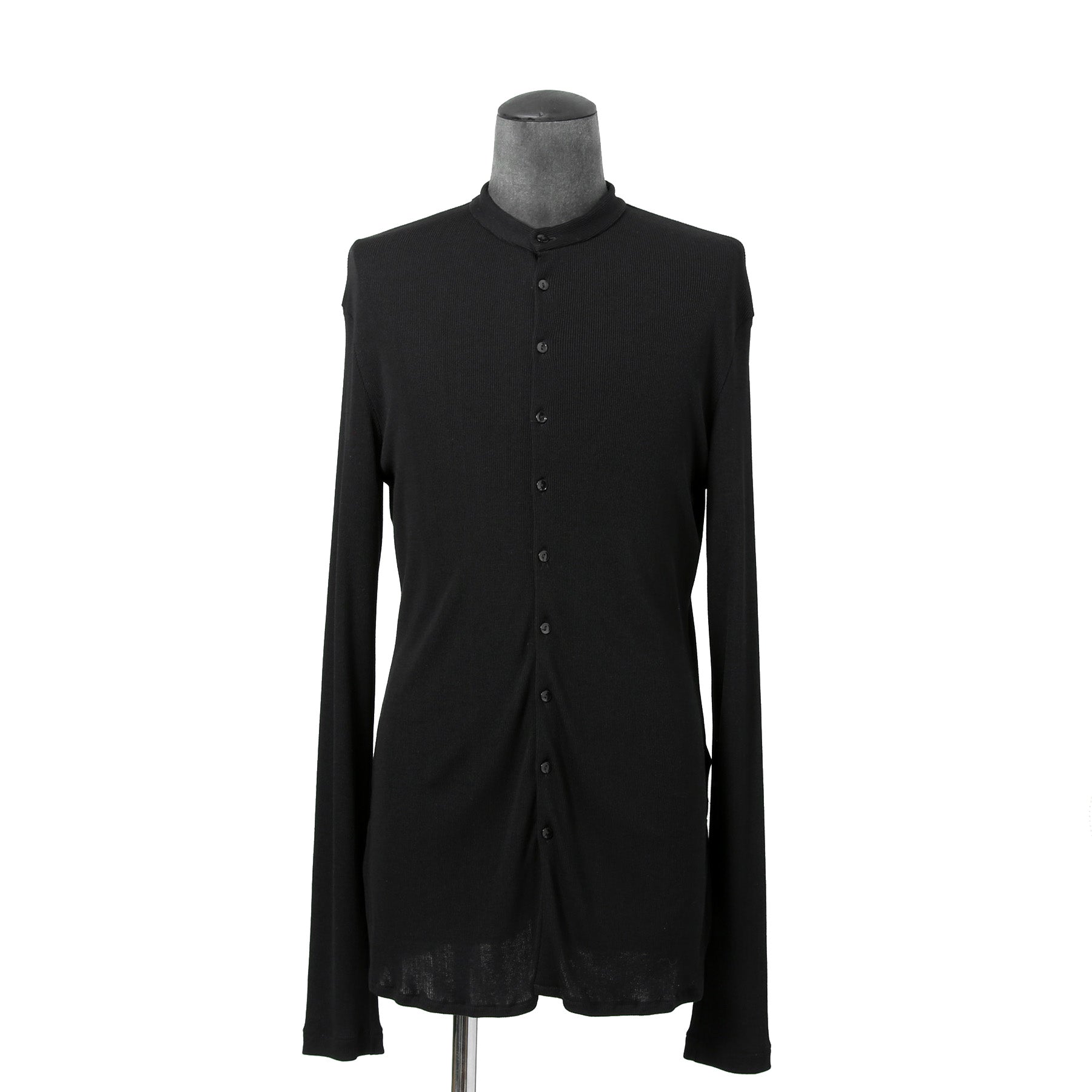 美品 bajra バジュラ / 2024AW リブニット ロングカーディガン / 151UK17 / size 3 (BLACK)
