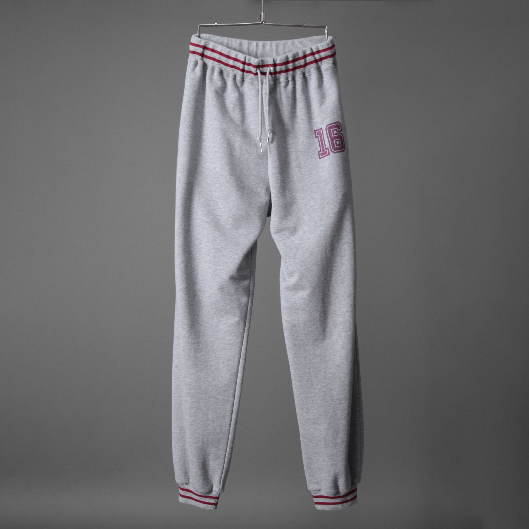 CELINE セリーヌ /  22SS 美品 アスレティック ルーズ カシミア/コットン スウェット "C" ジョガーパンツ / 2Z1244501  / size M (Grey / Burgundy) レディース