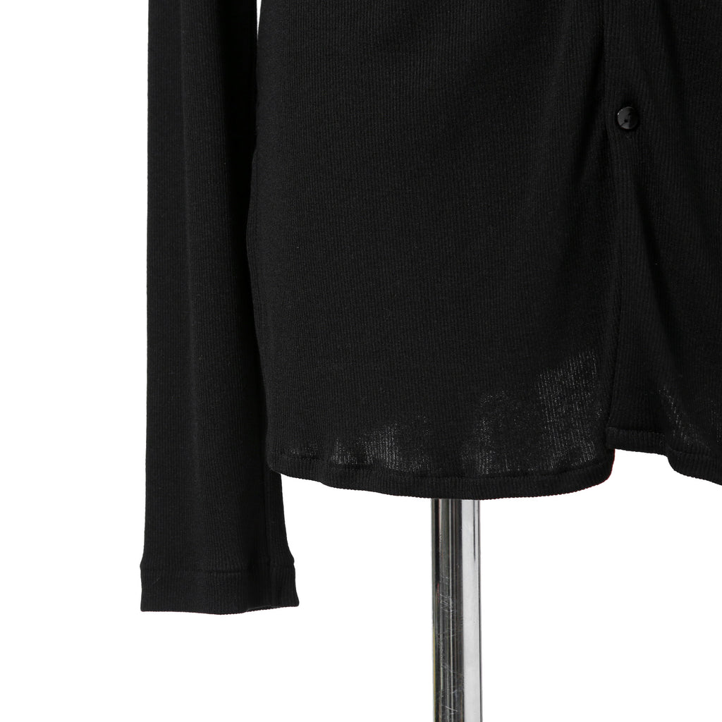 美品 bajra バジュラ / 2024AW リブニット ロングカーディガン / 151UK17 / size 3 (BLACK)
