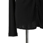 美品 bajra バジュラ / 2024AW リブニット ロングカーディガン / 151UK17 / size 3 (BLACK)