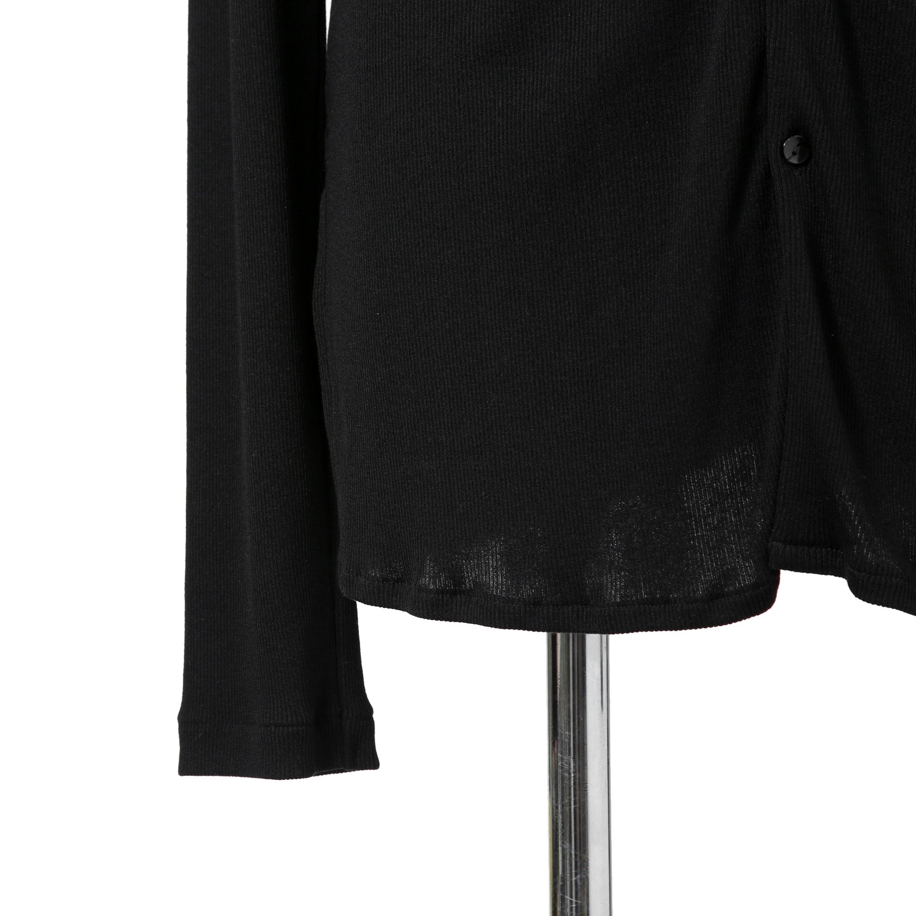 美品 bajra バジュラ / 2024AW リブニット ロングカーディガン / 151UK17 / size 3 (BLACK)