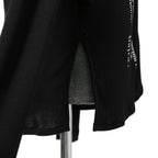 美品 bajra バジュラ / 2024AW リブニット ロングカーディガン / 151UK17 / size 3 (BLACK)