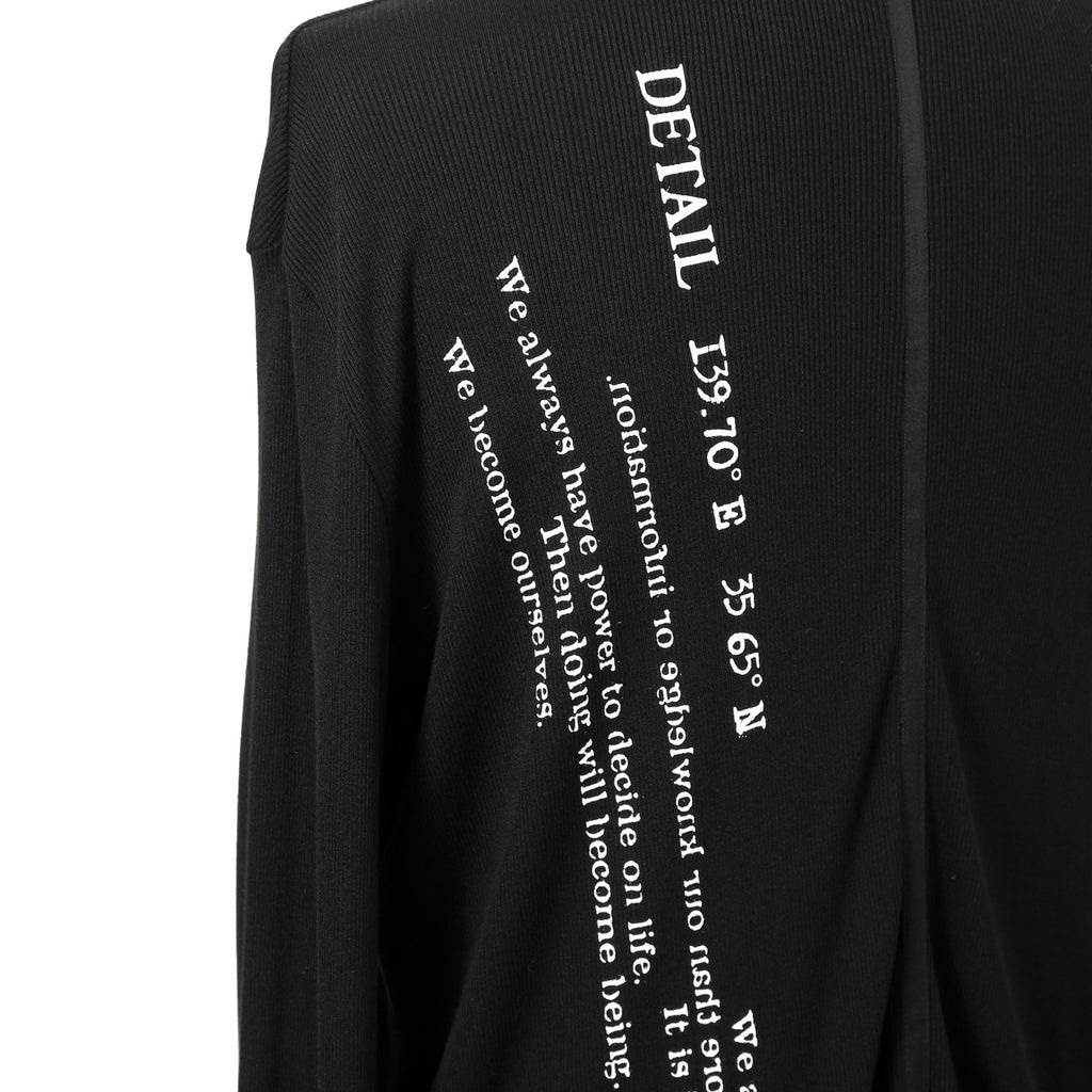 美品 bajra バジュラ / 2024AW リブニット ロングカーディガン / 151UK17 / size 3 (BLACK)