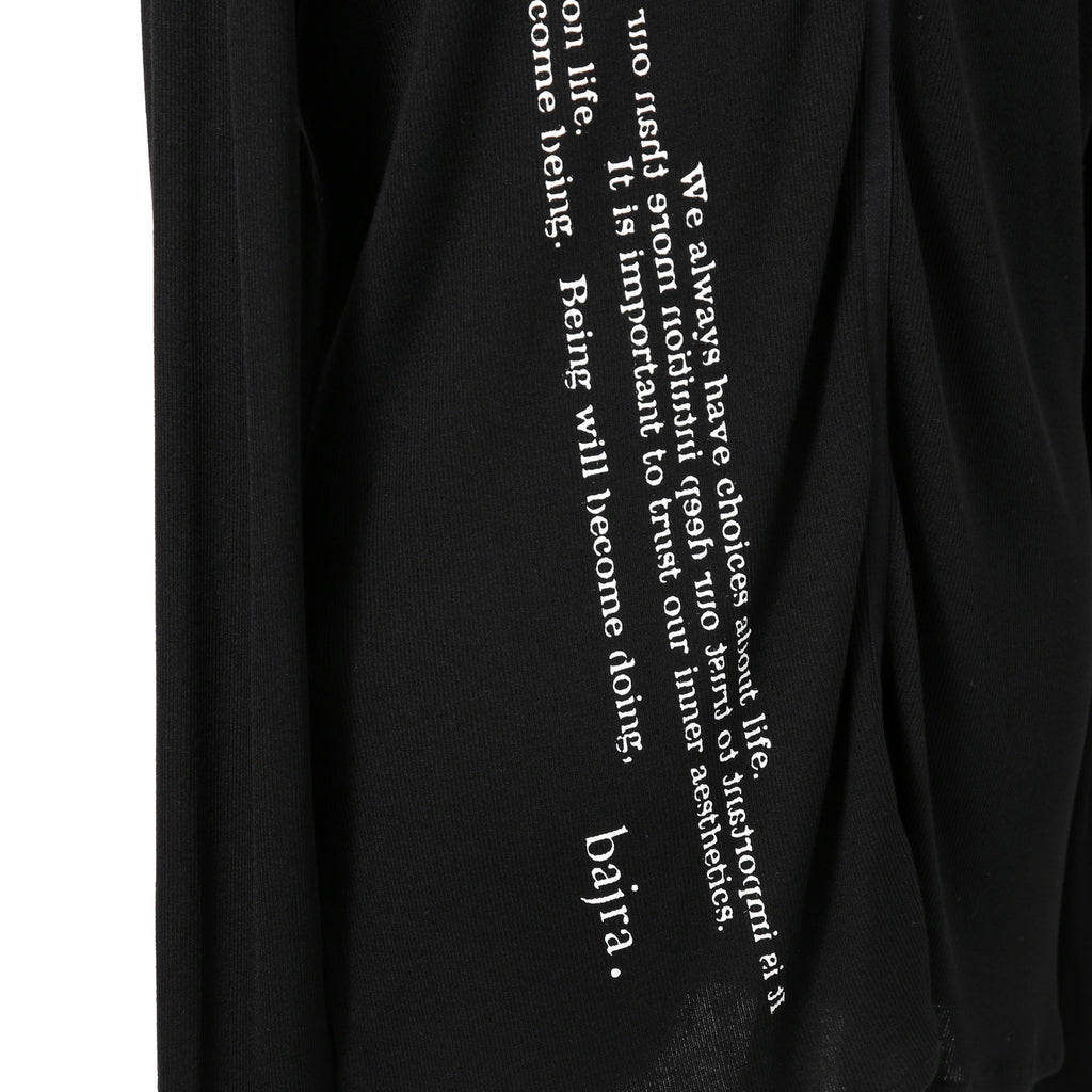 美品 bajra バジュラ / 2024AW リブニット ロングカーディガン / 151UK17 / size 3 (BLACK)