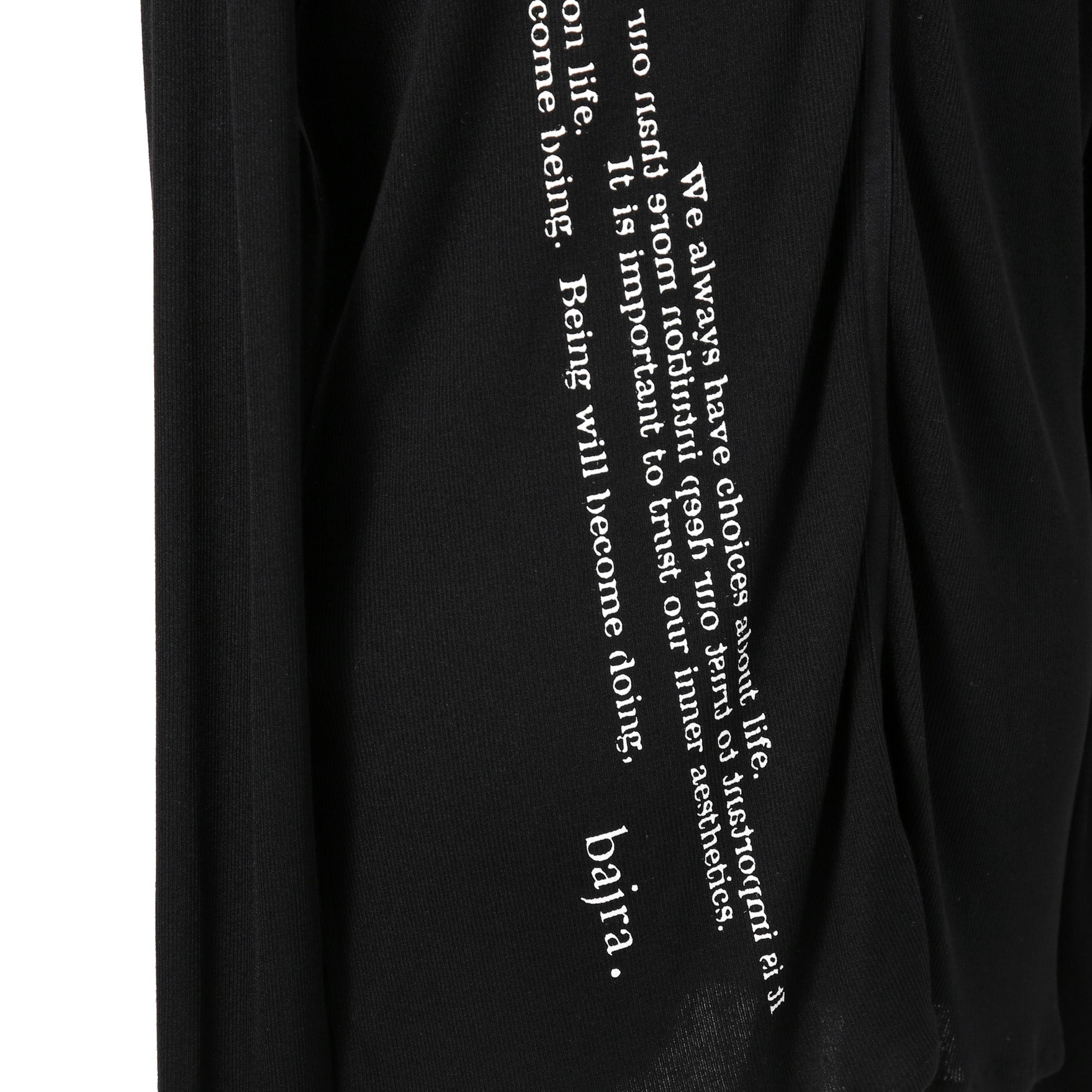 美品 bajra バジュラ / 2024AW リブニット ロングカーディガン / 151UK17 / size 3 (BLACK)