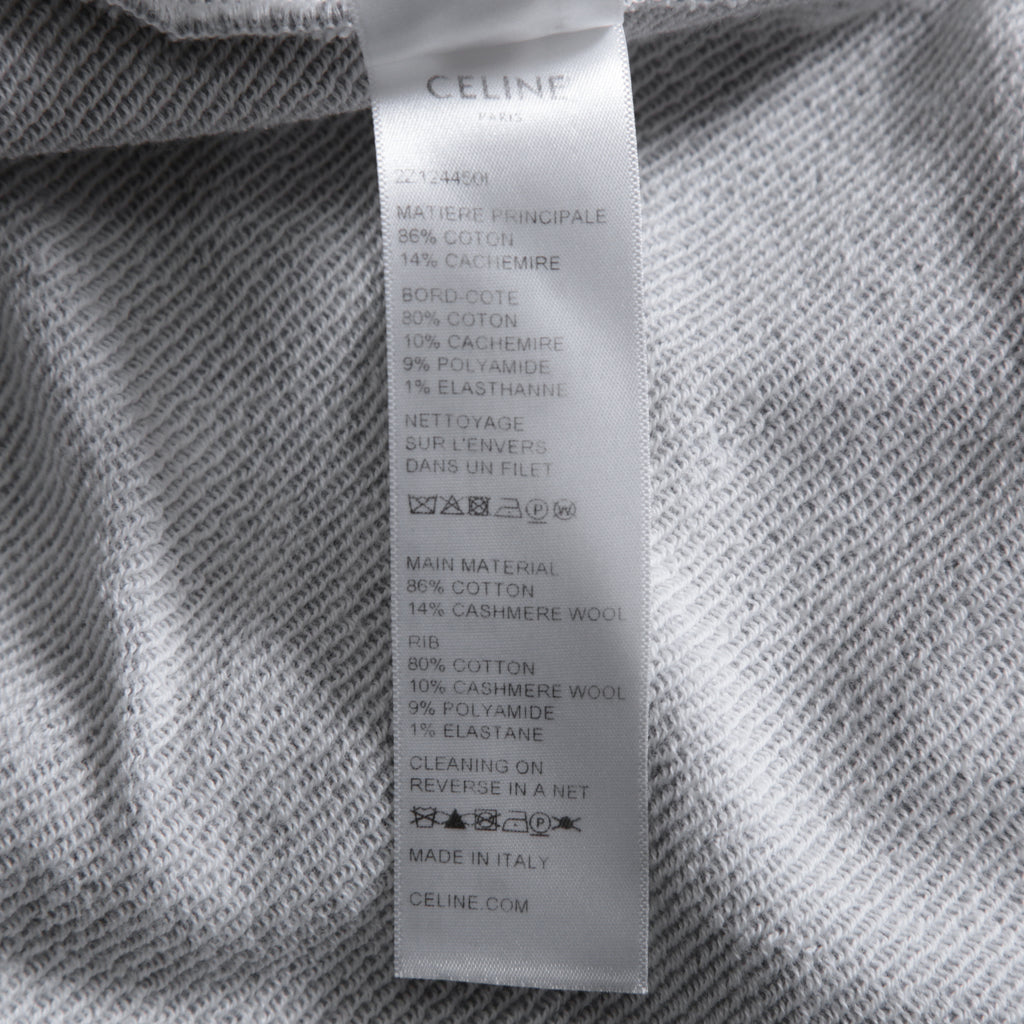 CELINE セリーヌ /  22SS 美品 アスレティック ルーズ カシミア/コットン スウェット "C" ジョガーパンツ / 2Z1244501  / size M (Grey / Burgundy) レディース