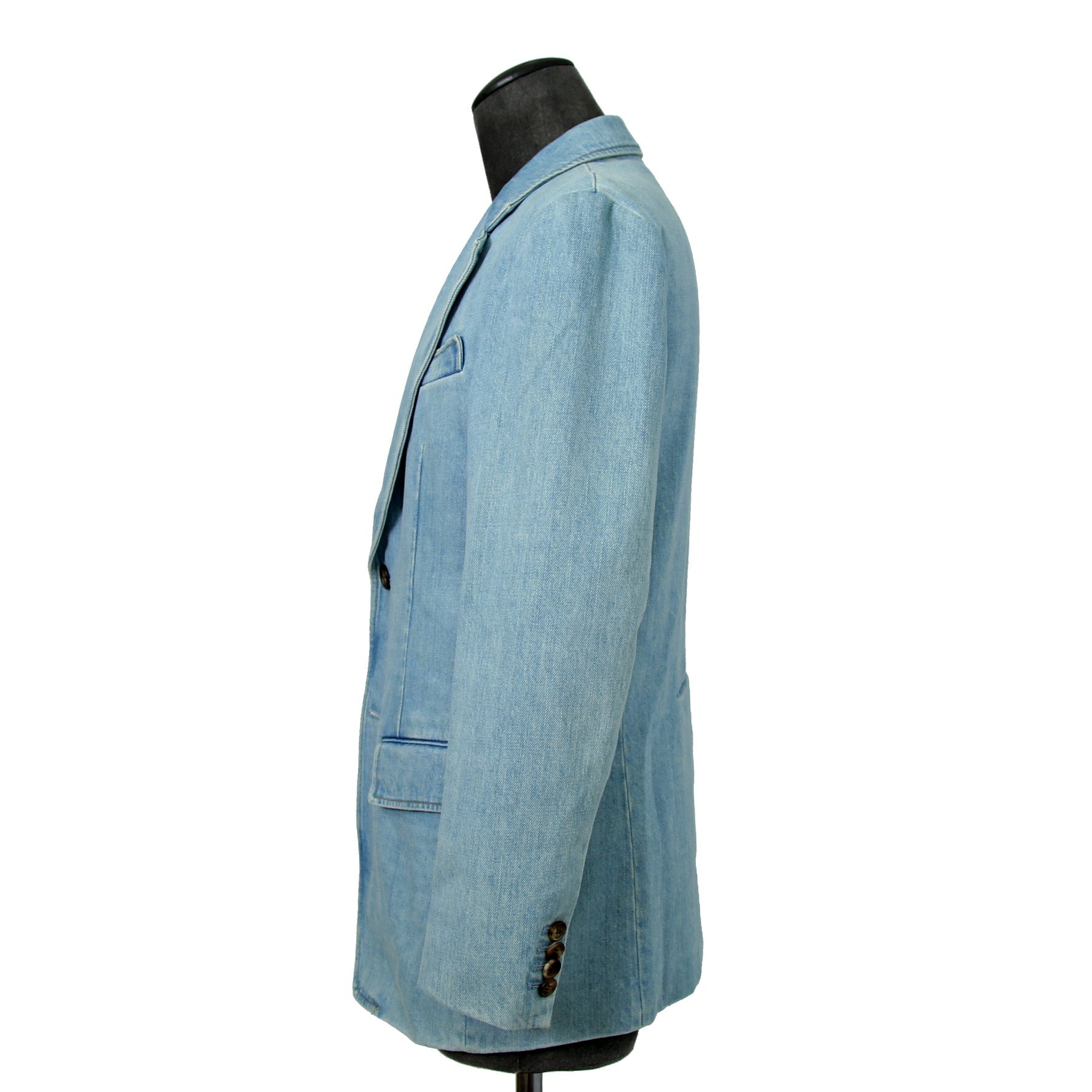 PRADA プラダ / 美品 2018 デニム 加工 2B ジャケット / size 46 (INDIGO)