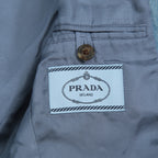 PRADA プラダ / 美品 2018 デニム 加工 2B ジャケット / size 46 (INDIGO)
