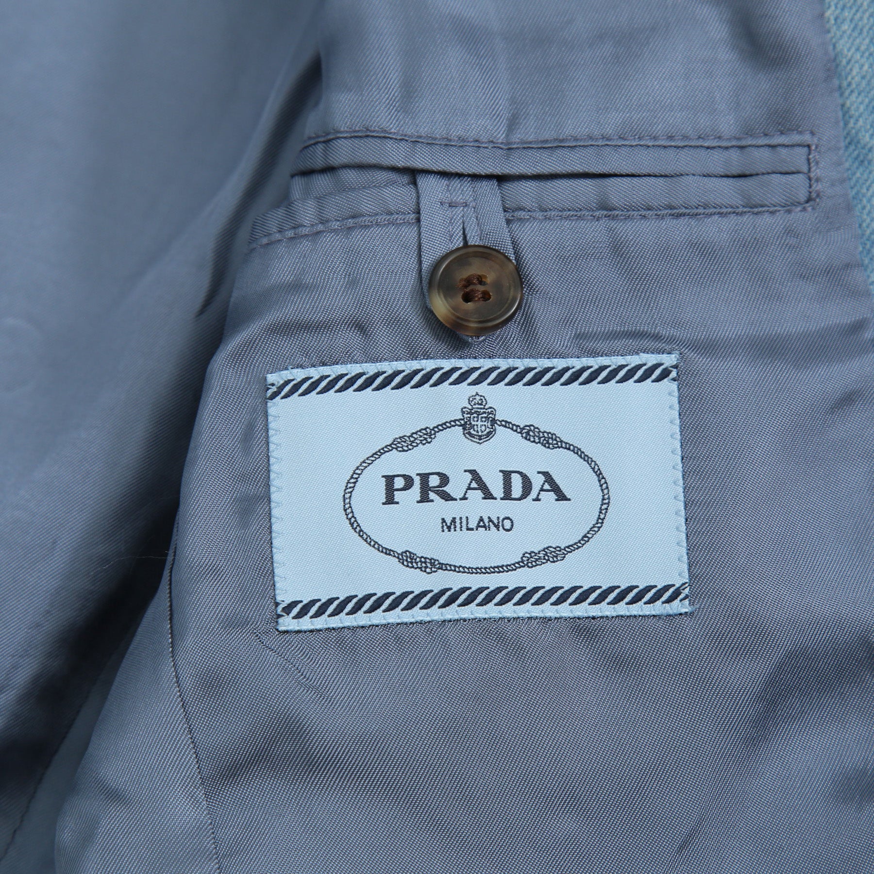 PRADA プラダ / 美品 2018 デニム 加工 2B ジャケット / size 46 (INDIGO)