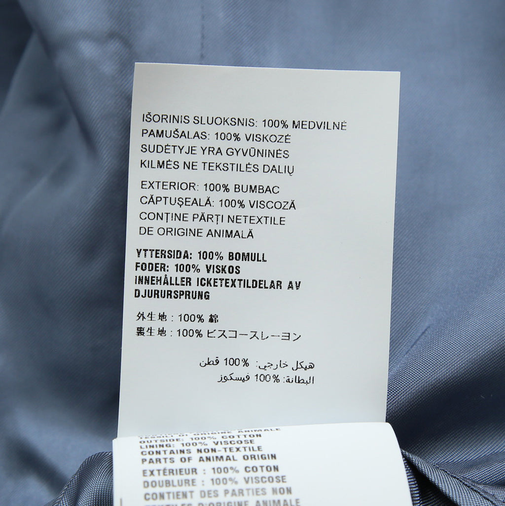 PRADA プラダ / 美品 2018 デニム 加工 2B ジャケット / size 46 (INDIGO)