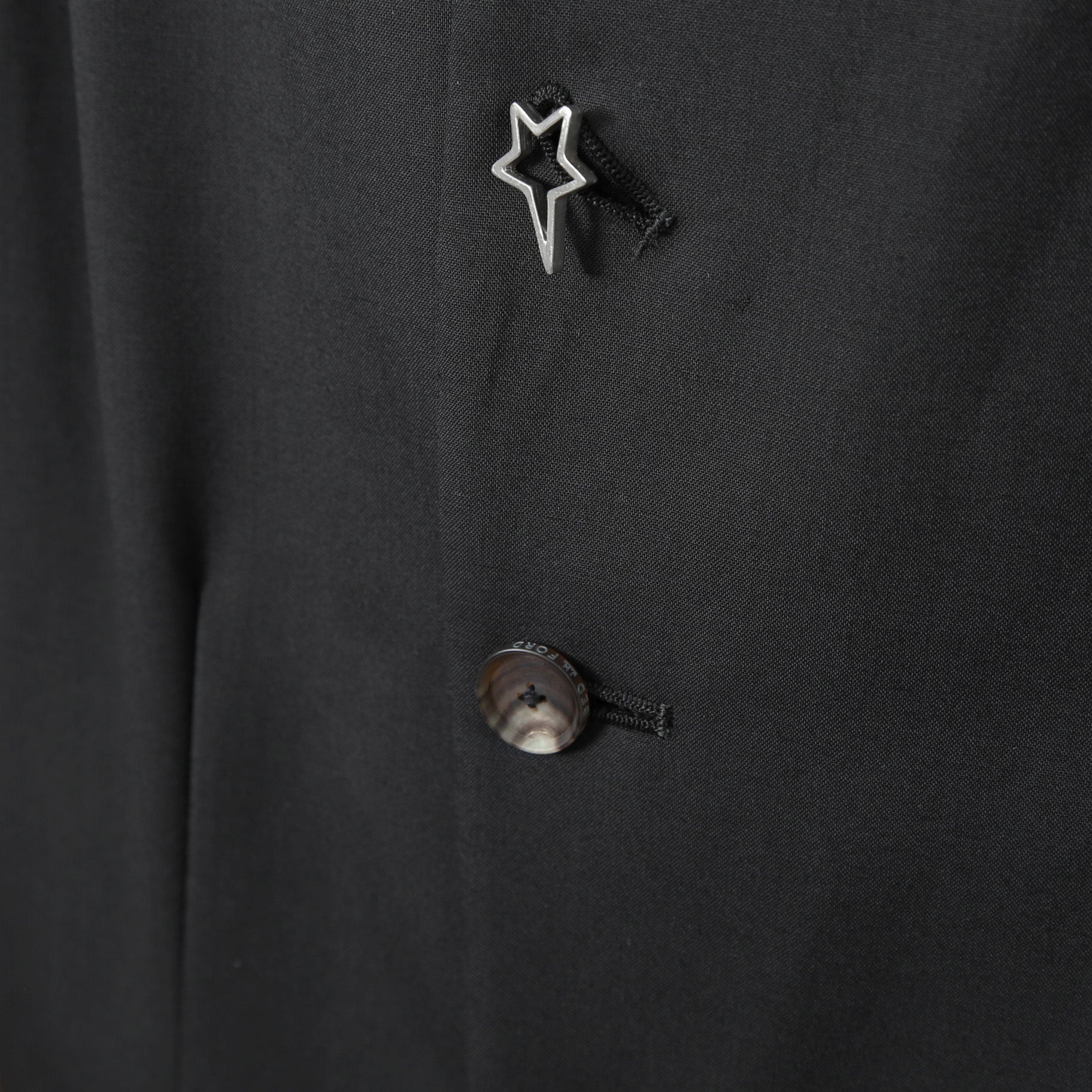 BED J.W FORD ベッドフォード / 美品 2025SS Modified Vest / WOOL SUPER 120’s / size 1 (BLACK)