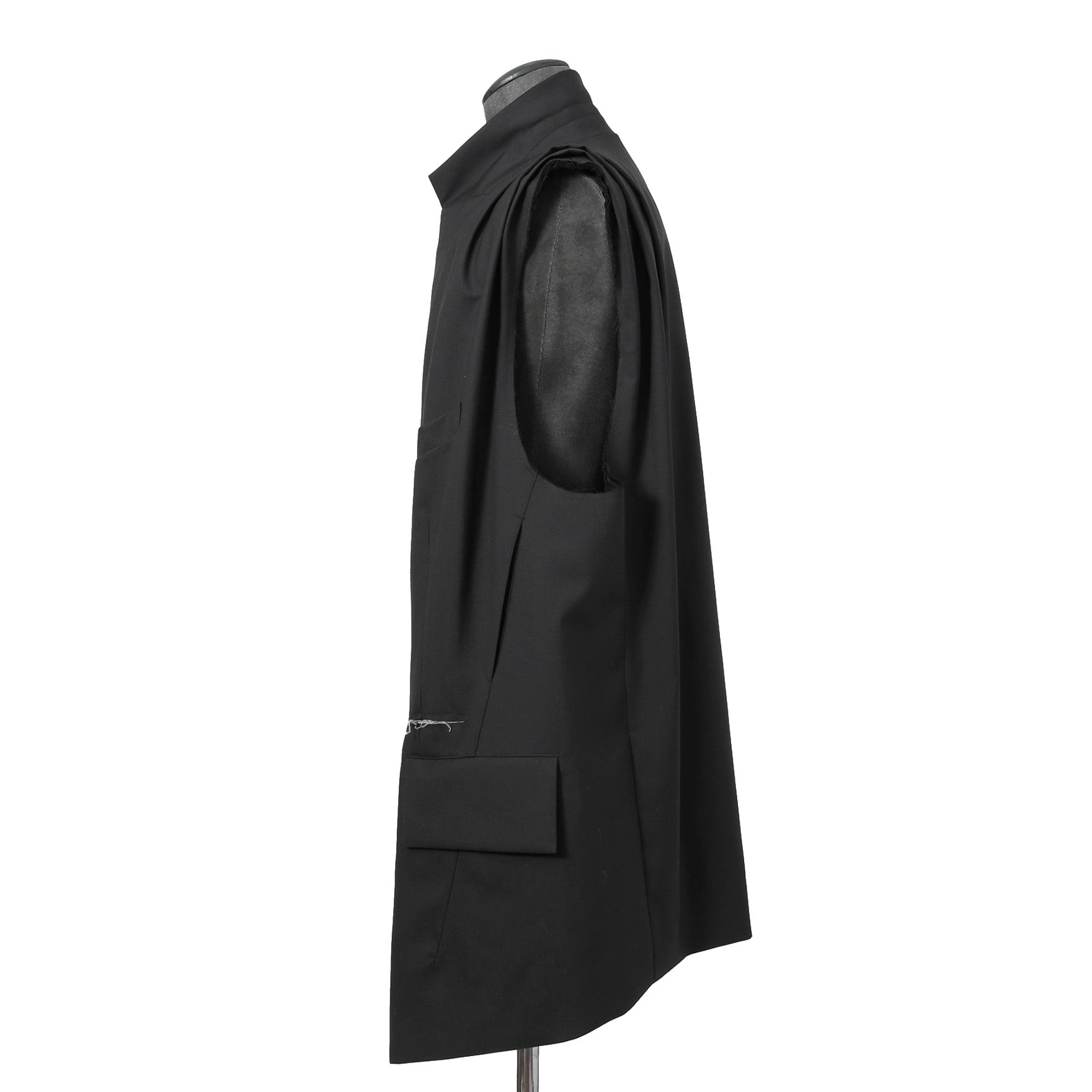 BED J.W FORD ベッドフォード / 美品 2025SS Modified Vest / WOOL SUPER 120’s / size 1 (BLACK)