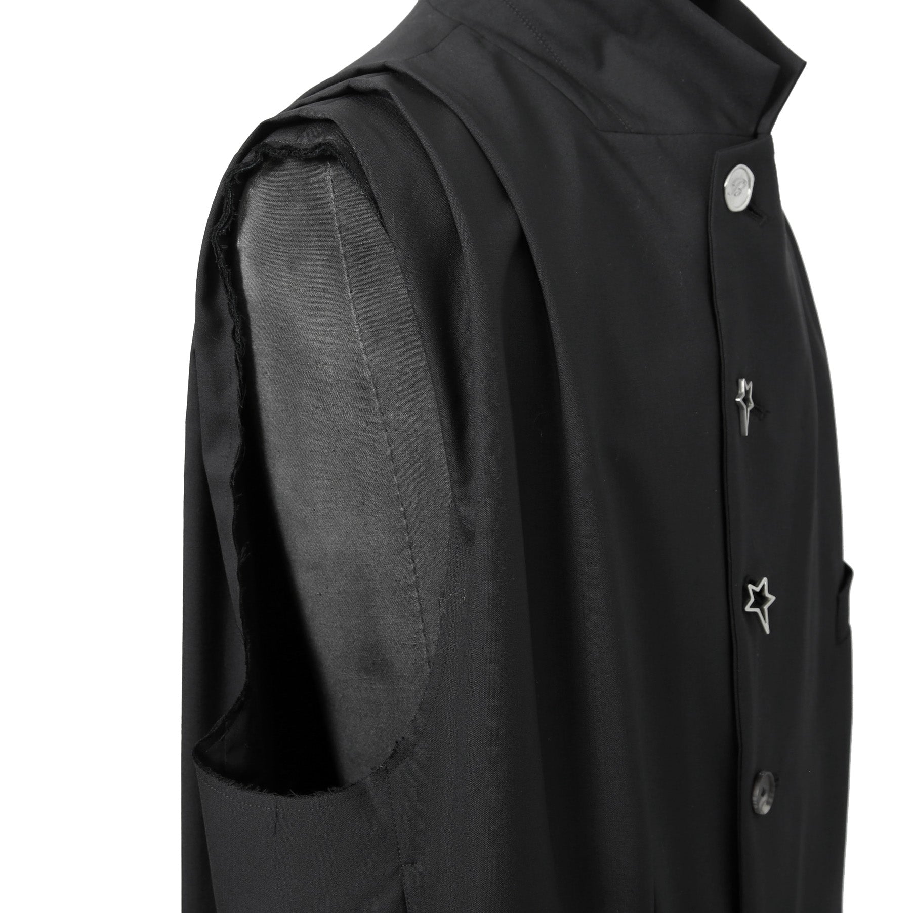 BED J.W FORD ベッドフォード / 美品 2025SS Modified Vest / WOOL SUPER 120’s / size 1 (BLACK)